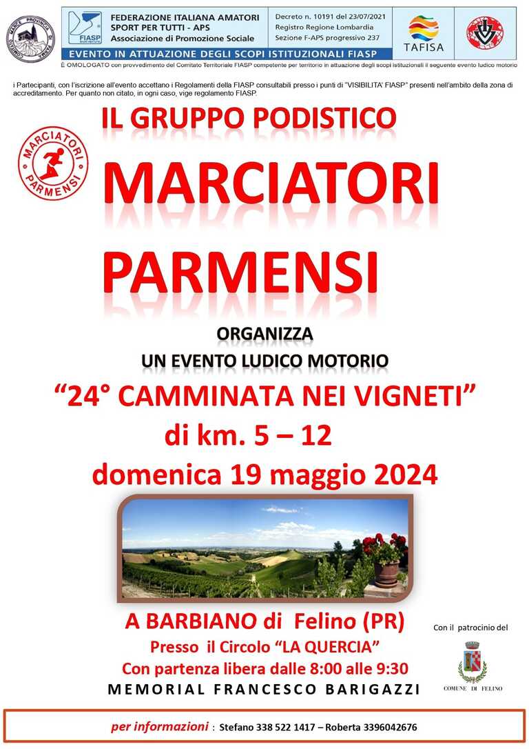 Locandina 24° Camminata nei vigneti<br/><em><small>Licenza di distribuzione: Solo uso non commerciale</small></em>