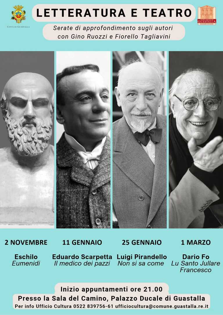 Locandina Letteratura e Teatro 2026-2027<br/><em><small>Licenza di distribuzione: Non opere derivate</small></em>