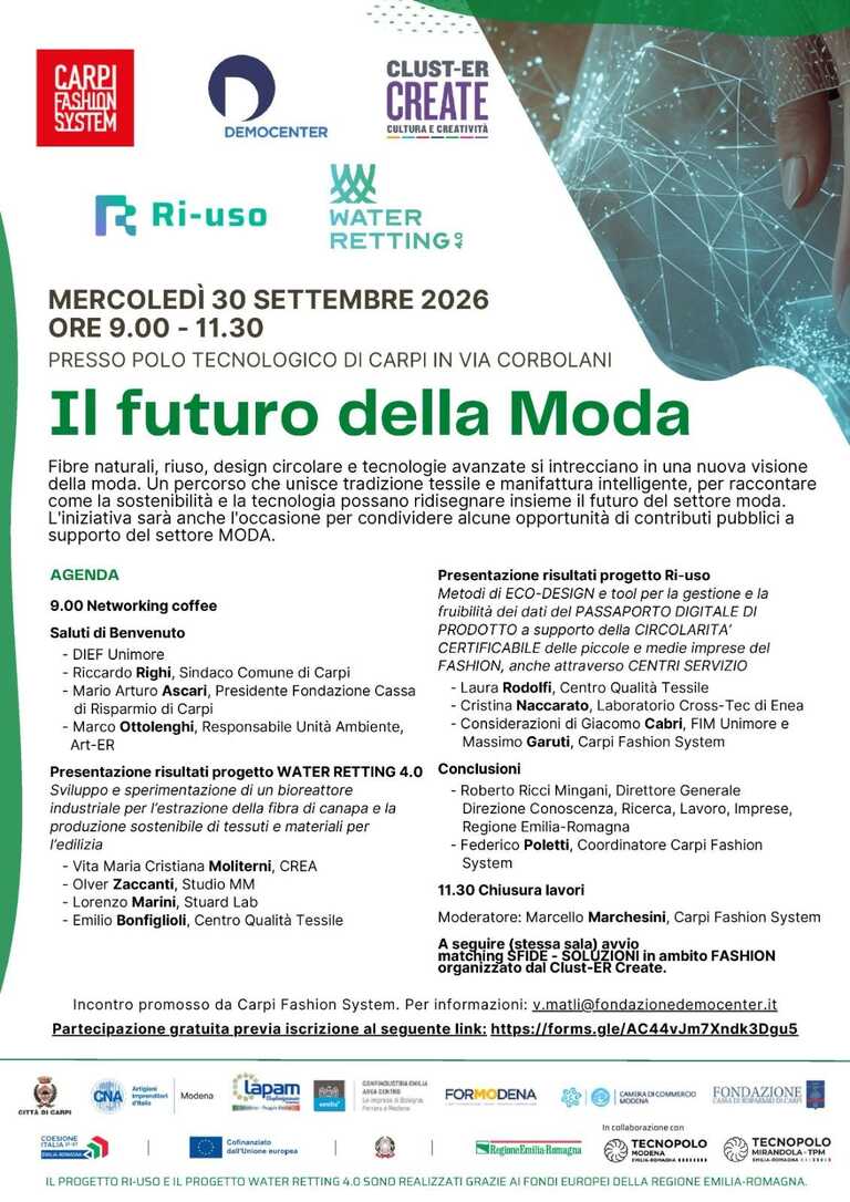 Il futuro della Moda<br/><em><small>Licenza di distribuzione: condivisione allo stesso modo - copyleft non compatibile</small></em>