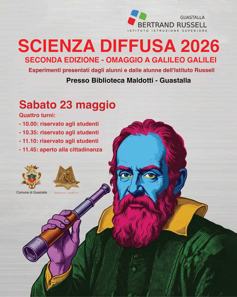 Locandina Scienza Diffusa 2026<br/><em><small>Licenza di distribuzione: Non opere derivate</small></em>