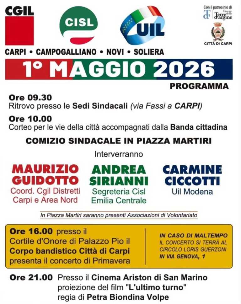 programma primo maggio<br/><em><small>Licenza di distribuzione: condivisione allo stesso modo - copyleft non compatibile</small></em>