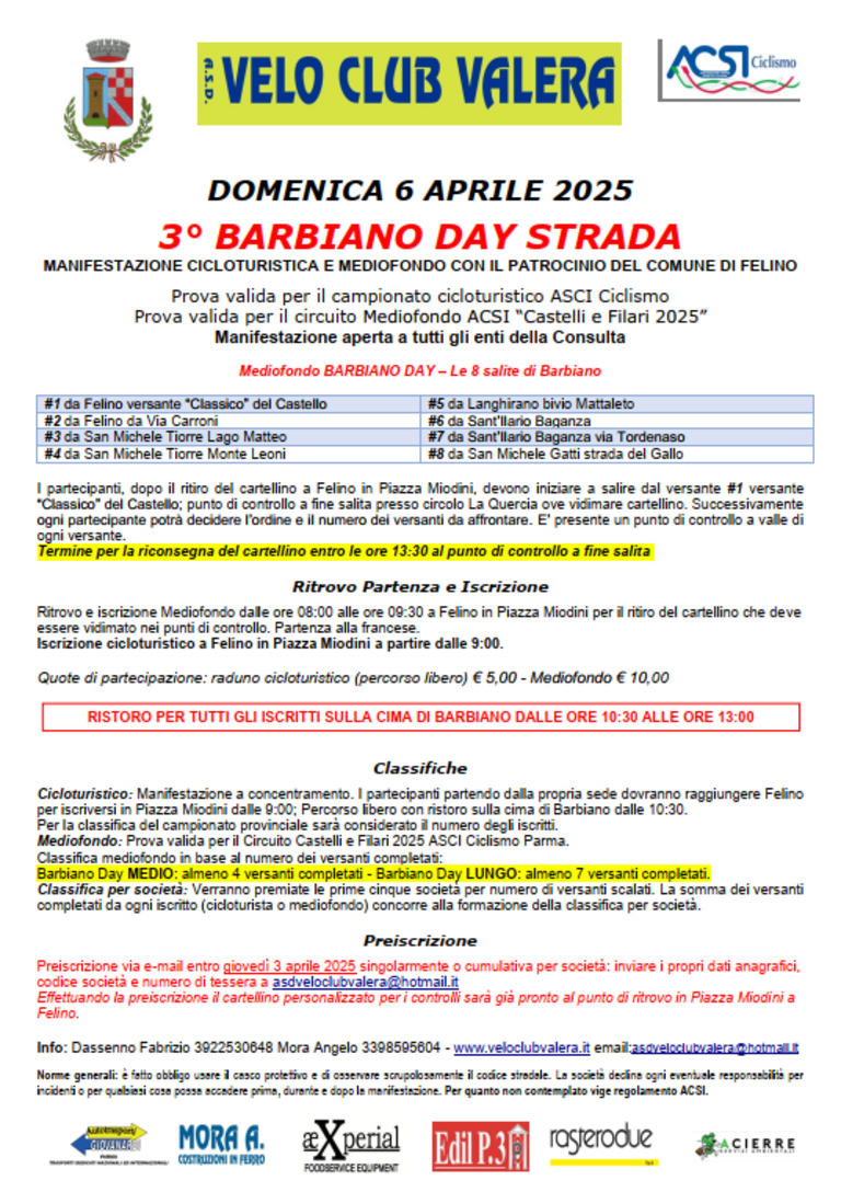 Locandina 3° Barbiano day<br/><em><small>Licenza di distribuzione: Solo uso non commerciale</small></em>