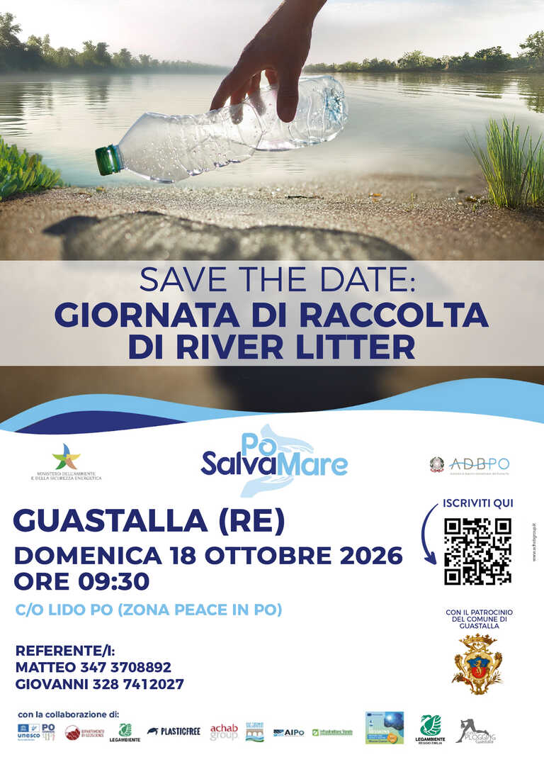 Locandina evento River litter Ott 2026<br/><em><small>Licenza di distribuzione: Non opere derivate</small></em>