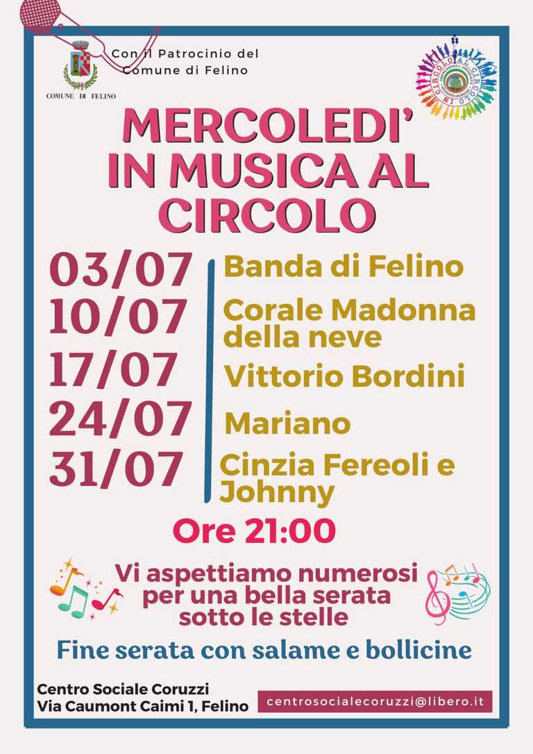 Locandina Musica al circolo<br/><em><small>Licenza di distribuzione: Solo uso non commerciale</small></em>