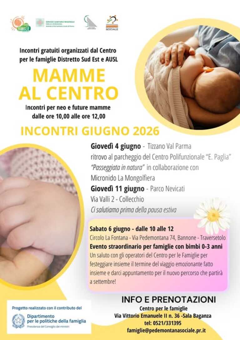 Mamme al Centro Giugno 2026<br/><em><small>Licenza di distribuzione: Pubblico dominio</small></em>