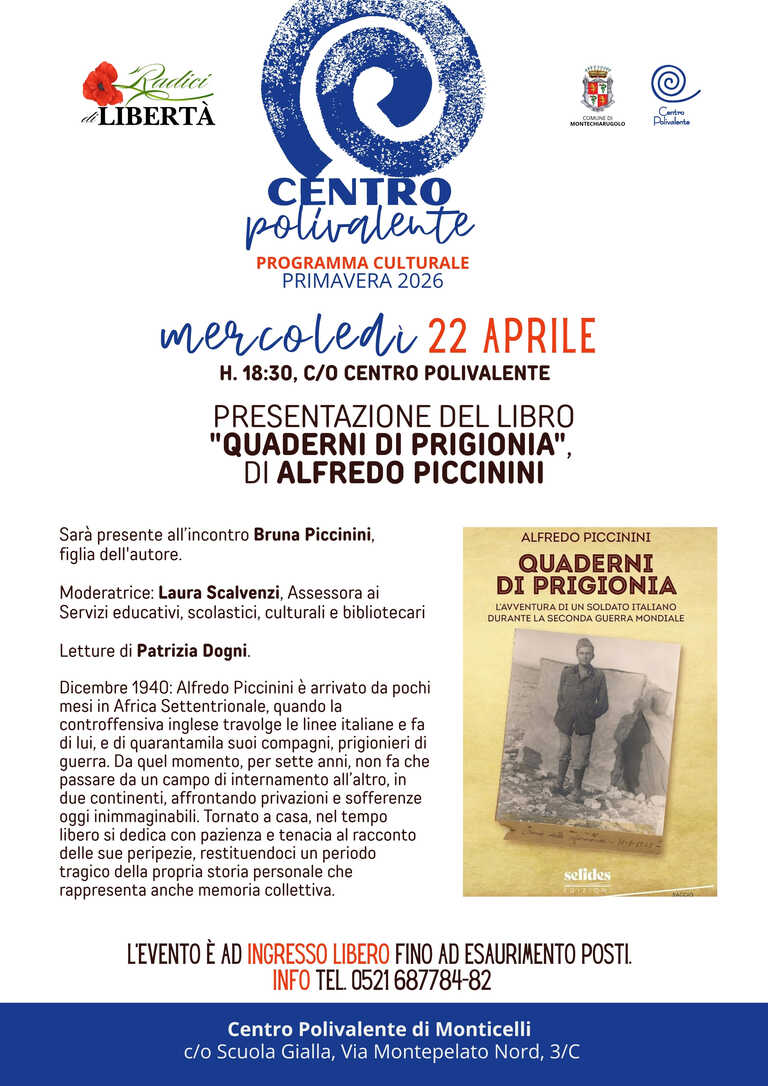 Quaderni di prigionia 22 aprile 2026<br/><em><small>Licenza di distribuzione: Solo uso non commerciale</small></em>