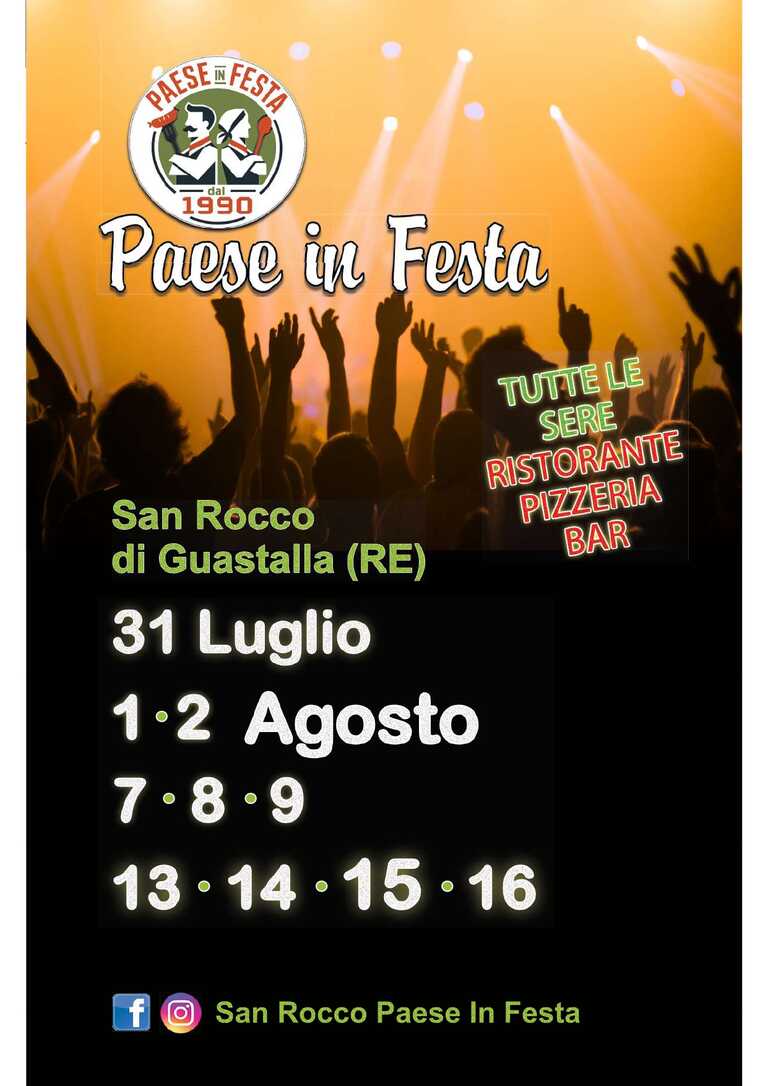 Locandina Paese in Festa Ago 2026<br/><em><small>Licenza di distribuzione: Non opere derivate</small></em>