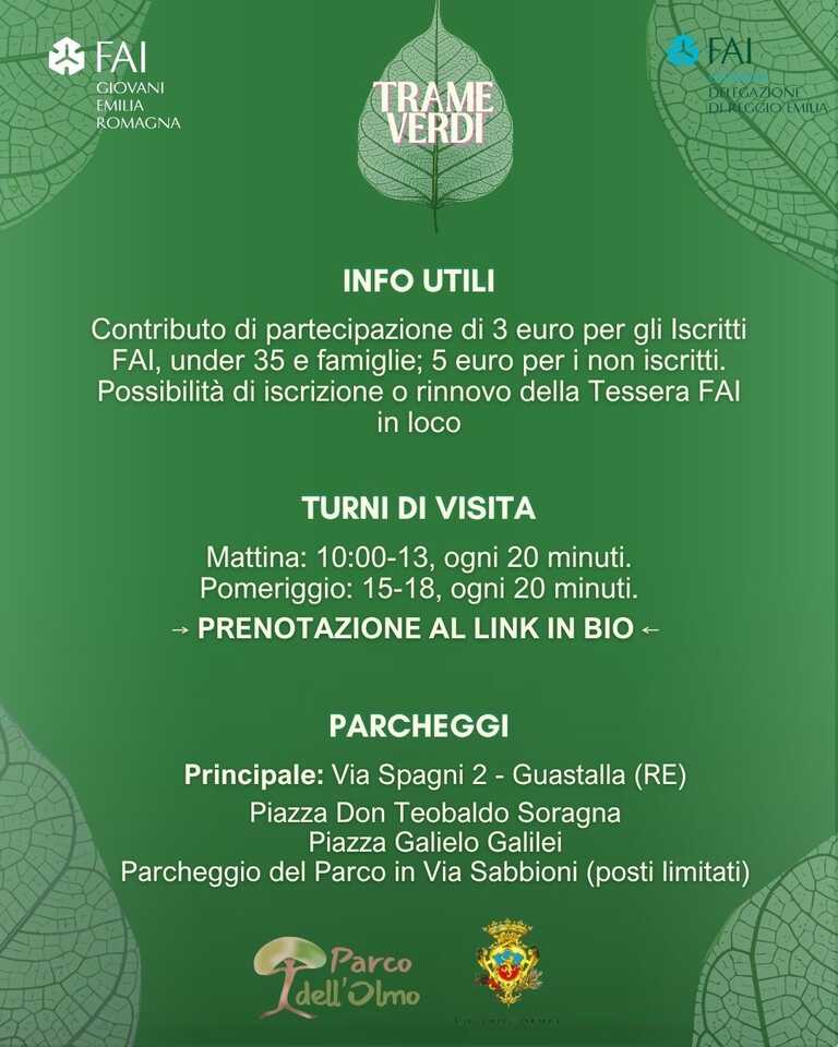 Locandina Trame Verdi Parco dell'Olmo - retro<br/><em><small>Licenza di distribuzione: Non opere derivate</small></em>