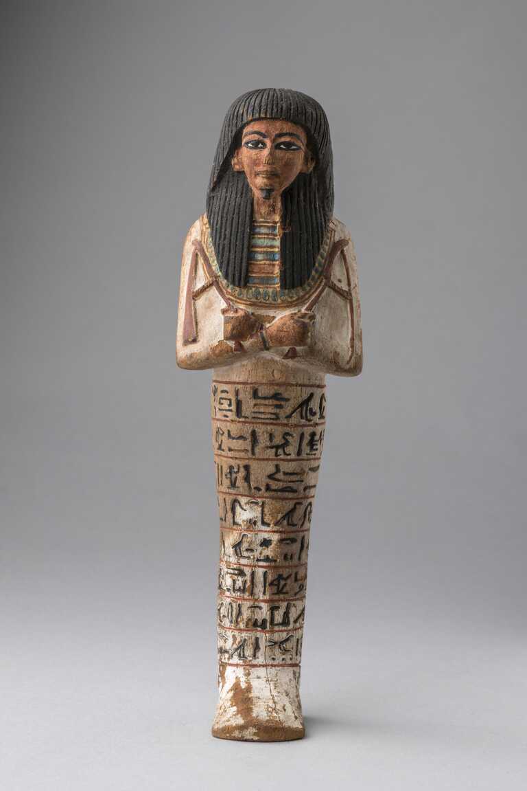 Statuetta ushabti in legno di Amennakht. XIX dinastia (1292-1190 a.C.). Cat. 2538: Museo Egizio, Torino <br/><em><small>Licenza di distribuzione: condivisione allo stesso modo - copyleft non compatibile</small></em>
