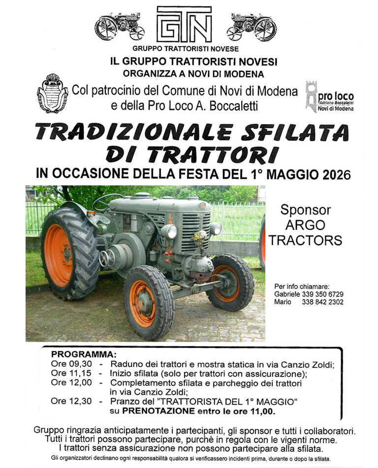 sfilata dei trattori<br/><em><small>Licenza di distribuzione: Solo uso non commerciale</small></em>