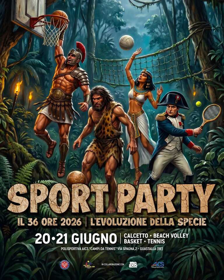 SPORT PARTY - IL 36 ORE 2026<br/><em><small>Licenza di distribuzione: Non opere derivate</small></em>
