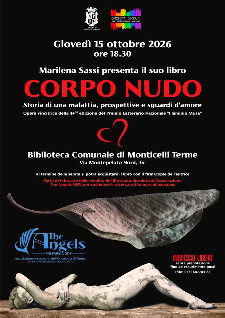 Locandina_Presentazione Corpo Nudo<br/><em><small>Licenza di distribuzione: condivisione allo stesso modo - copyleft non compatibile</small></em>