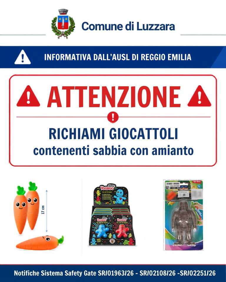 Richiamo giocattoli<br/><em><small>Licenza di distribuzione: Attribuzione</small></em>