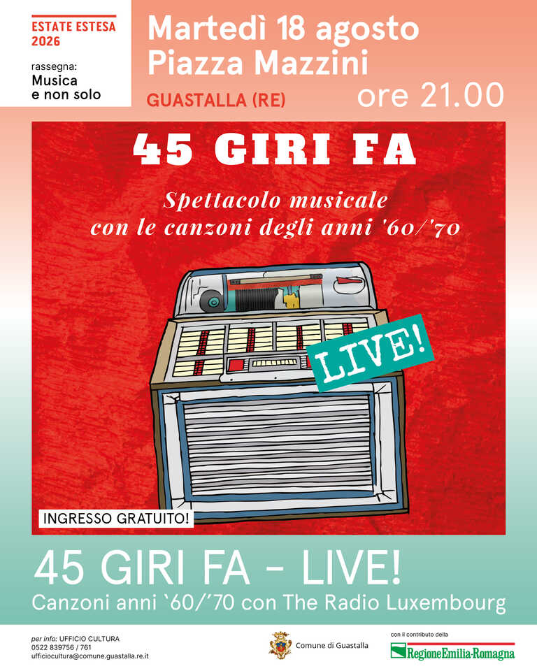 Locandina Radio Luxembourg 45 giri Ago 2026<br/><em><small>Licenza di distribuzione: Non opere derivate</small></em>
