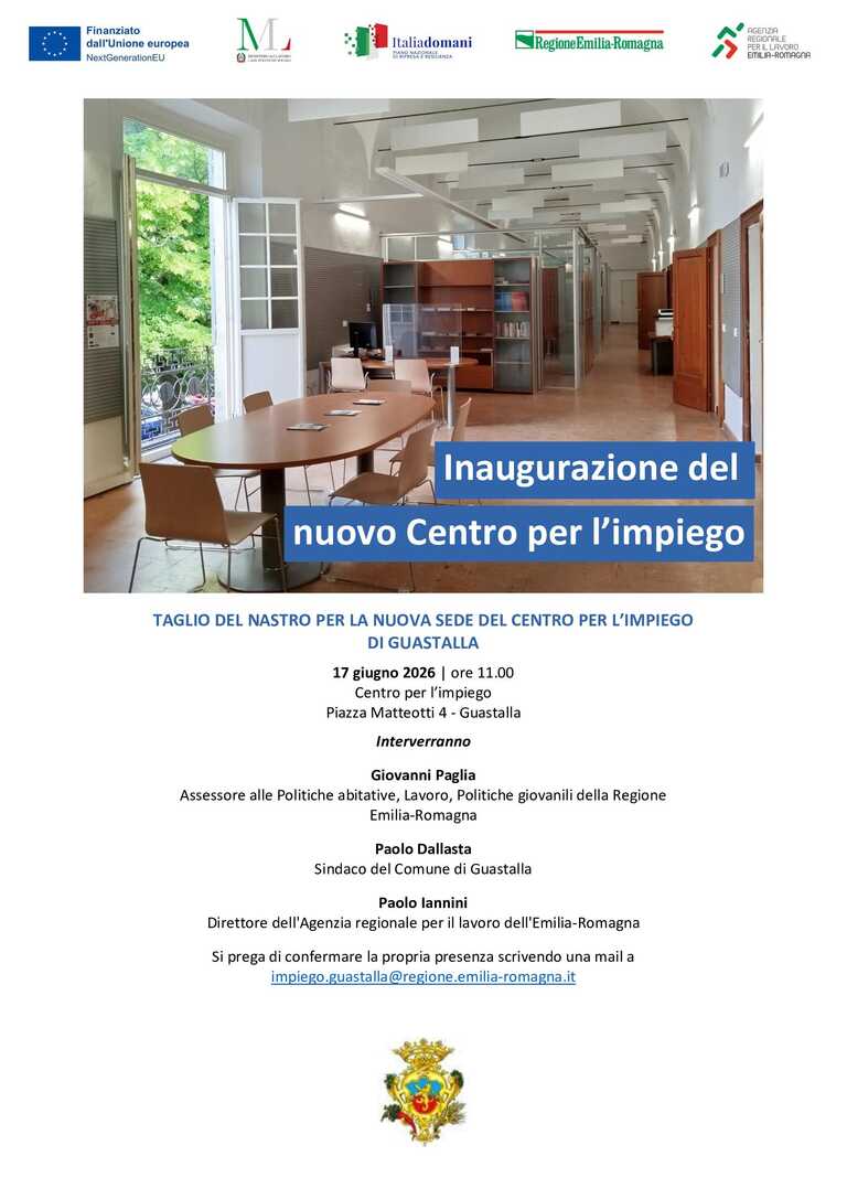 centro impiego inaugurazione<br/><em><small>Licenza di distribuzione: Non opere derivate</small></em>