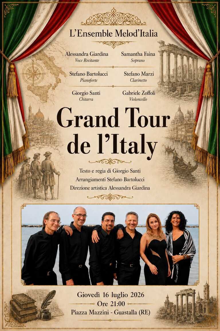 Locandina Grand Tour de L'Italy Lug 2026<br/><em><small>Licenza di distribuzione: Non opere derivate</small></em>
