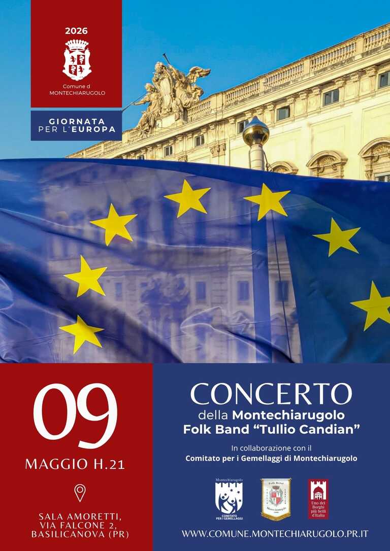 Concerto Festa Europa 2026<br/><em><small>Licenza di distribuzione: condivisione allo stesso modo - copyleft non compatibile</small></em>