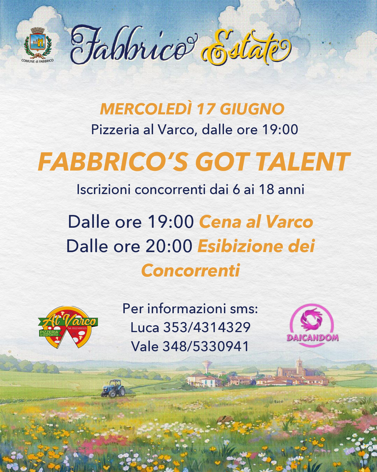 fabbrico's got talent<br/><em><small>Licenza di distribuzione: Effetto virale</small></em>