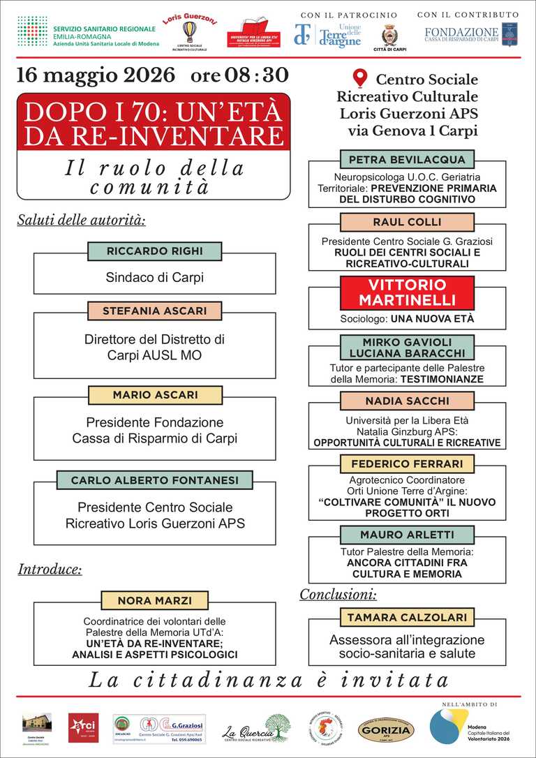 Dopo i 70: Un'età da Re-Inventare <br/><em><small>Licenza di distribuzione: condivisione allo stesso modo - copyleft non compatibile</small></em>