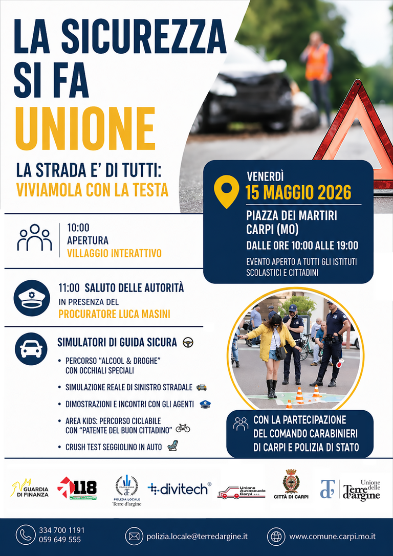 La sicurezza si fa unione<br/><em><small>Licenza di distribuzione: Solo uso non commerciale</small></em>