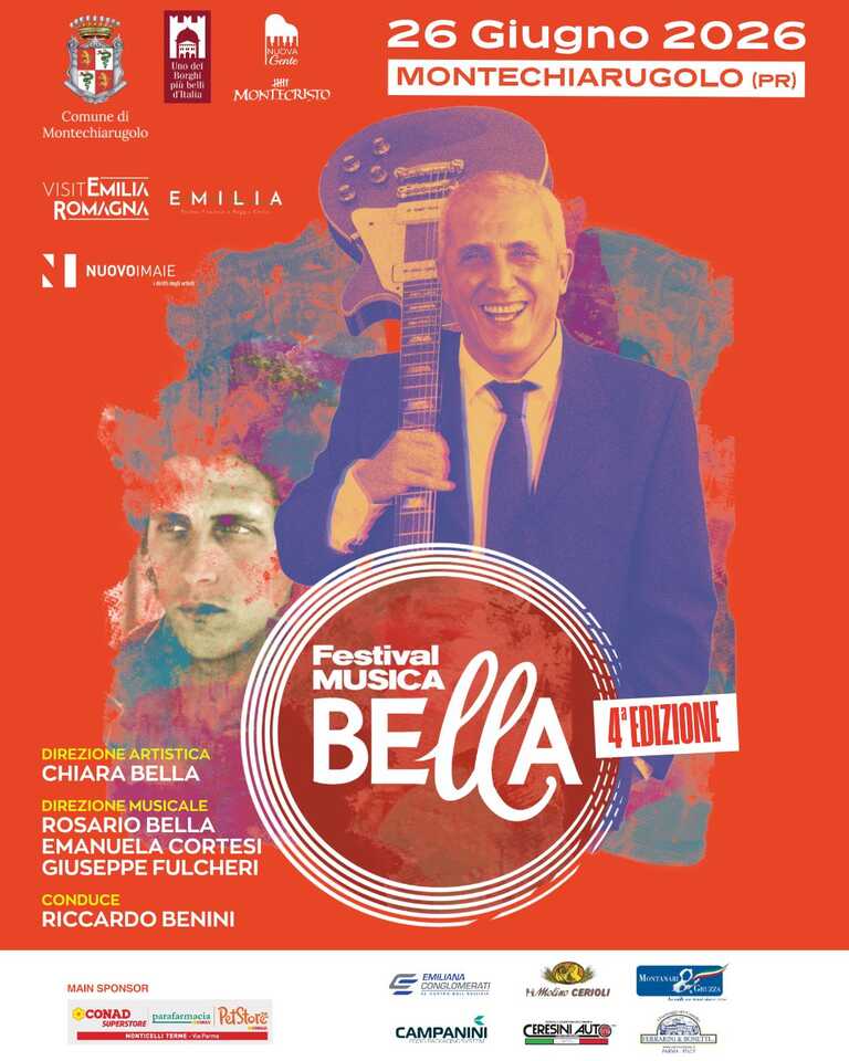 Locandina Festival Musica Bella 2026<br/><em><small>Licenza di distribuzione: condivisione allo stesso modo - copyleft non compatibile</small></em>