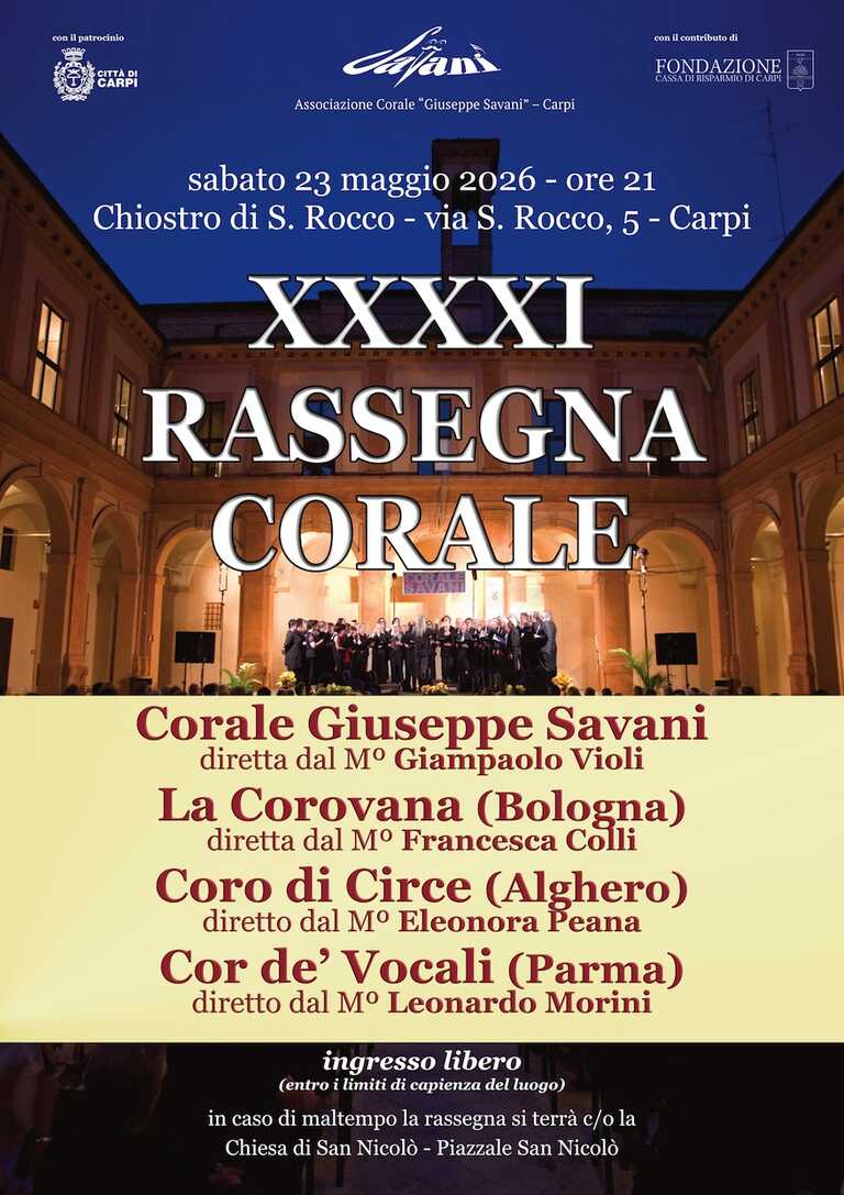 Rassegna Corale <br/><em><small>Licenza di distribuzione: condivisione allo stesso modo - copyleft non compatibile</small></em>