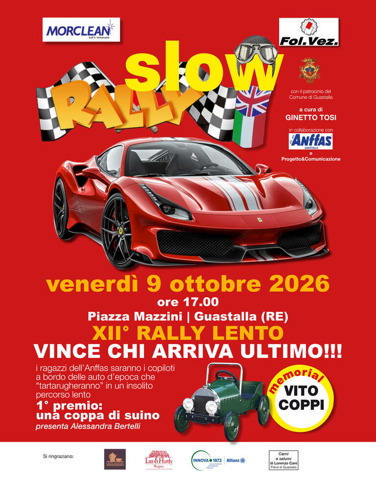 Locandina Slow Rally Ott 2026<br/><em><small>Licenza di distribuzione: Non opere derivate</small></em>