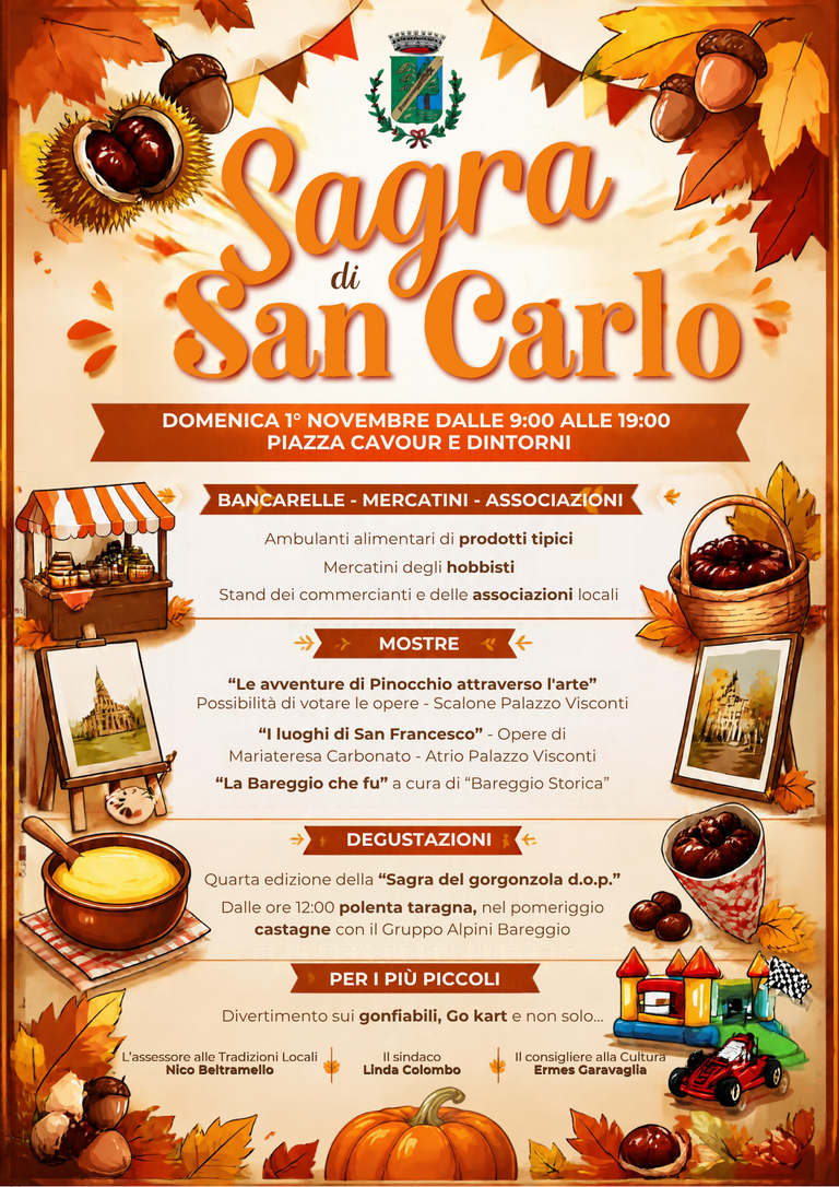 Sagra di San Carlo 1° novembre 2026<br/><em><small>Licenza di distribuzione: condivisione allo stesso modo - copyleft non compatibile</small></em>