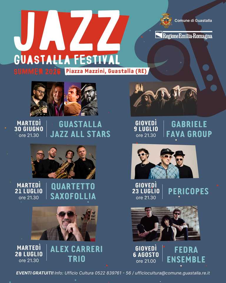 Guastalla Jazz Festiva - Summer 2025<br/><em><small>Licenza di distribuzione: Non opere derivate</small></em>