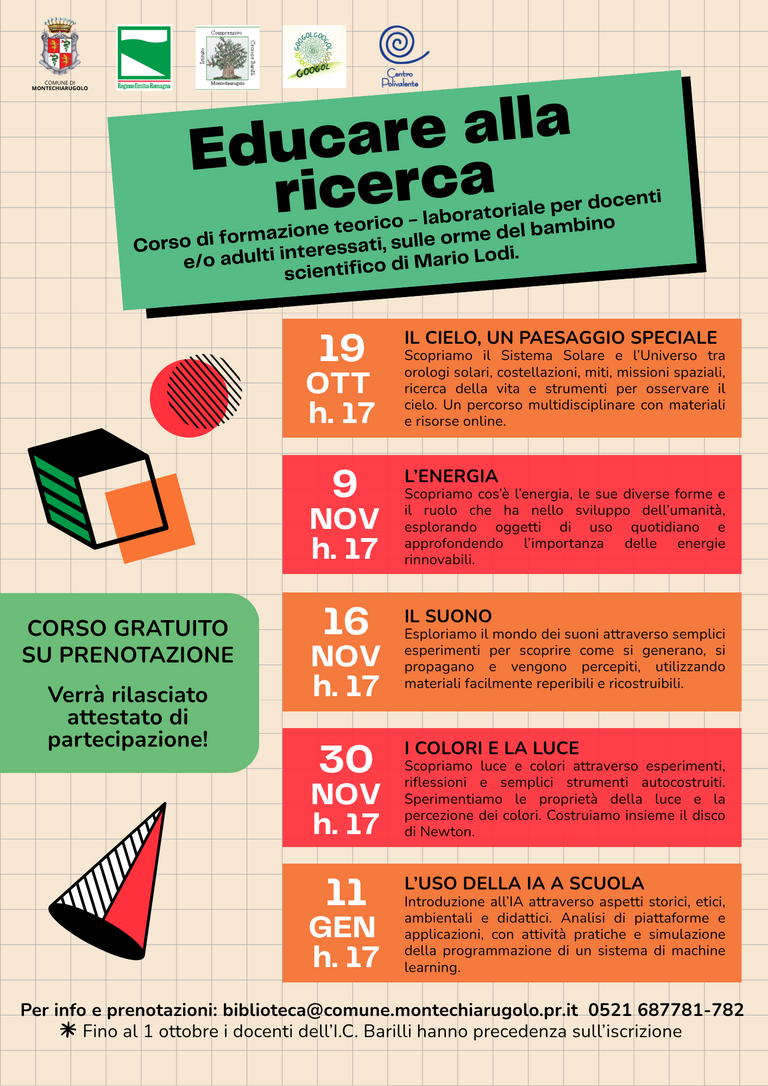 Educare alla ricerca_Locandina<br/><em><small>Licenza di distribuzione: condivisione allo stesso modo - copyleft non compatibile</small></em>