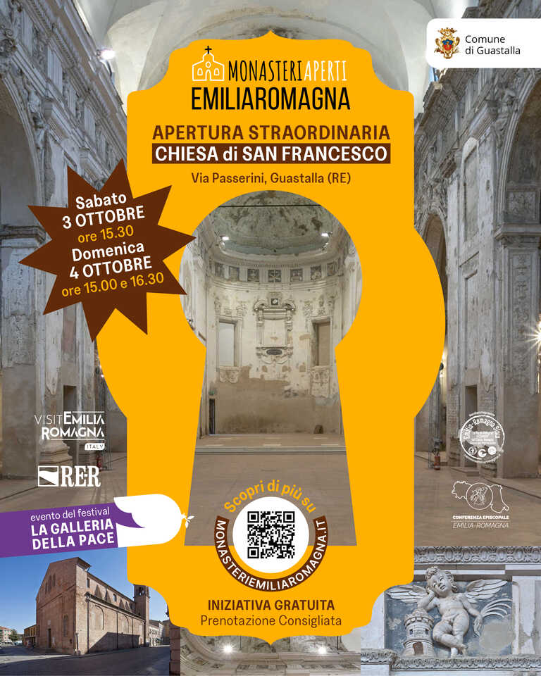 Locandina Monasteri Aperti 2026<br/><em><small>Licenza di distribuzione: Non opere derivate</small></em>