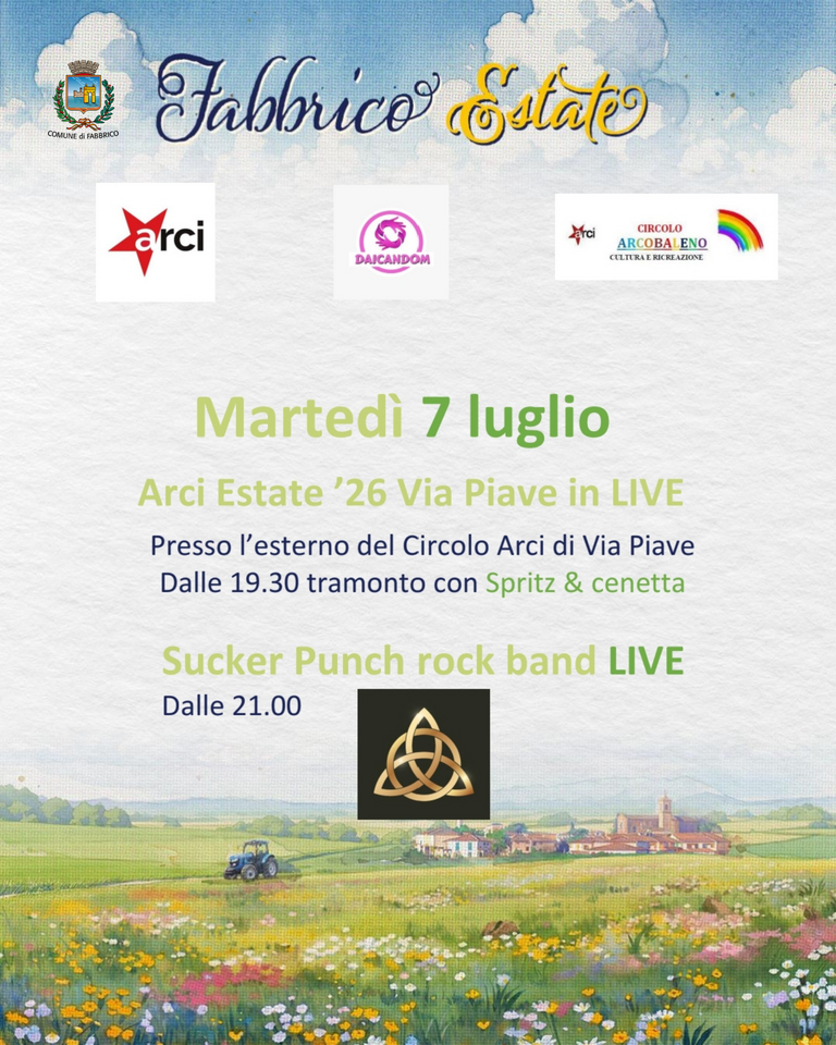 Arci estate 2026 - 7 luglio<br/><em><small>Licenza di distribuzione: Effetto virale</small></em>