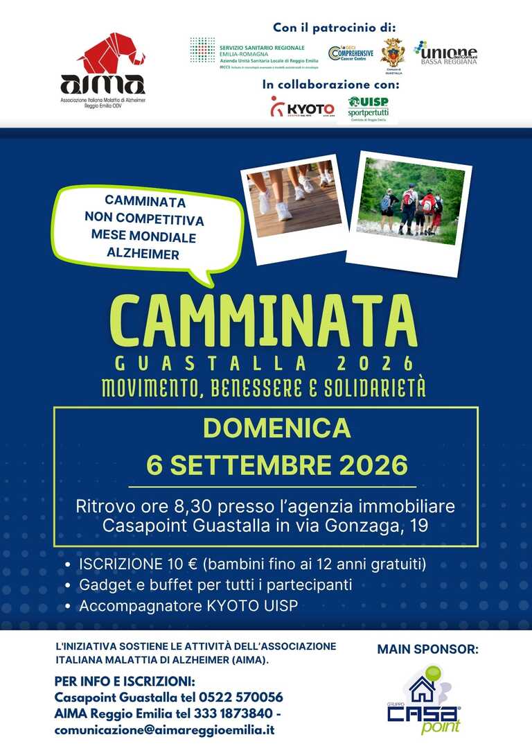 Locandina Camminata Guastalla Set 2026<br/><em><small>Licenza di distribuzione: Non opere derivate</small></em>