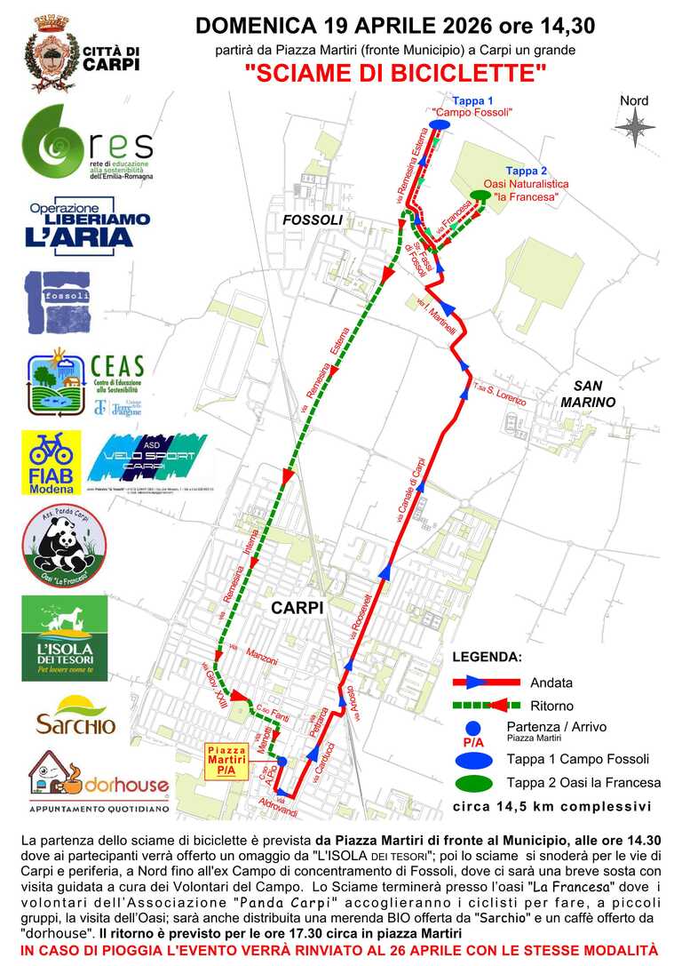 Sciame di biciclette 2026<br/><em><small>Licenza di distribuzione: condivisione allo stesso modo - copyleft non compatibile</small></em>