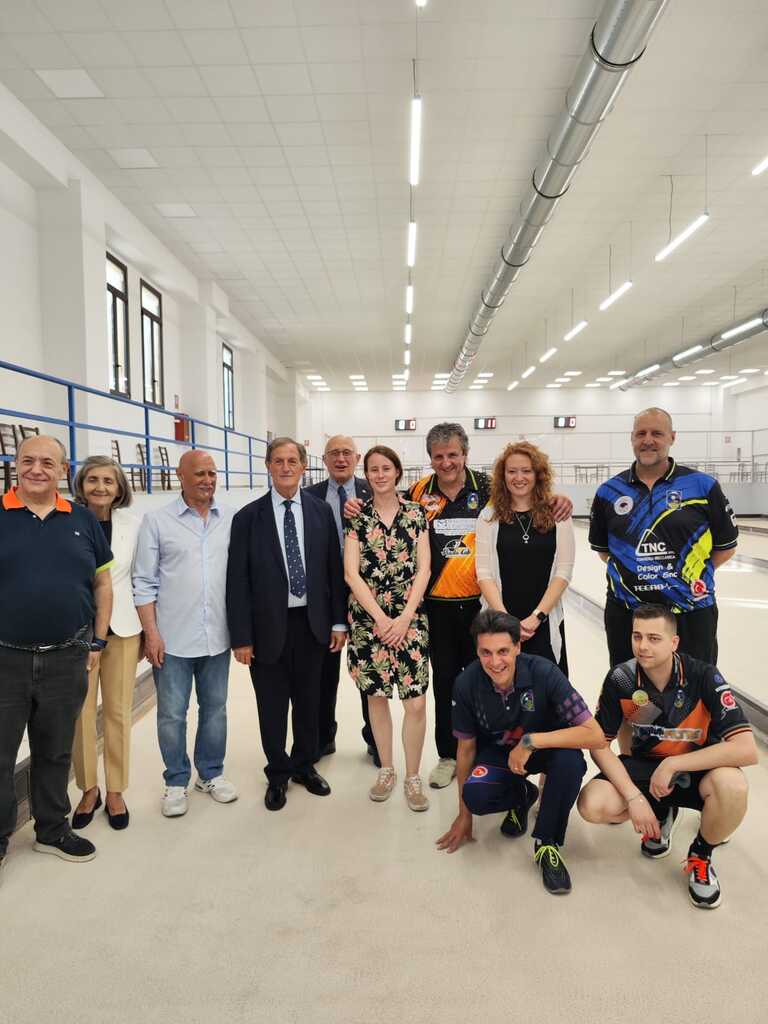 Inaugurazione del Bocciodromo Comunale “Silvano Braga”<br/><em><small>Licenza di distribuzione: condivisione allo stesso modo - copyleft non compatibile</small></em>