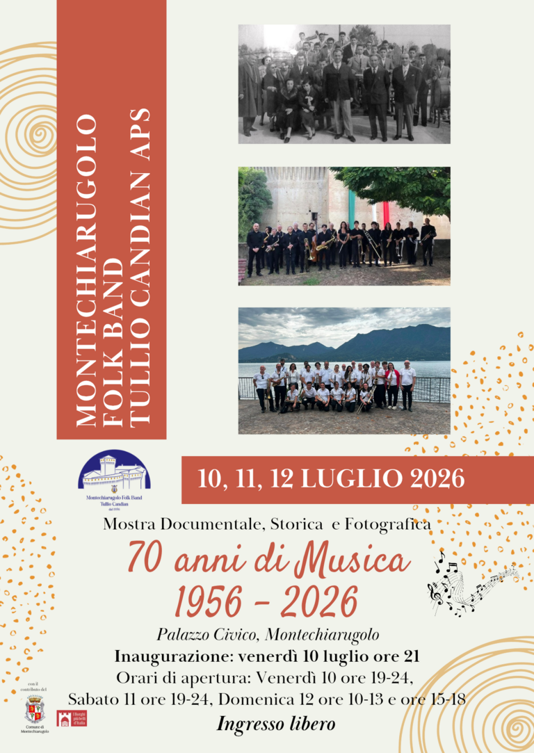 Locandina_Mostra Montechiarugolo Folk Band<br/><em><small>Licenza di distribuzione: condivisione allo stesso modo - copyleft non compatibile</small></em>