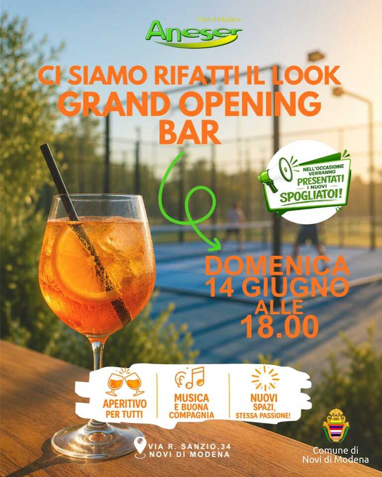 Grand Opening Bar<br/><em><small>Licenza di distribuzione: Solo uso non commerciale</small></em>