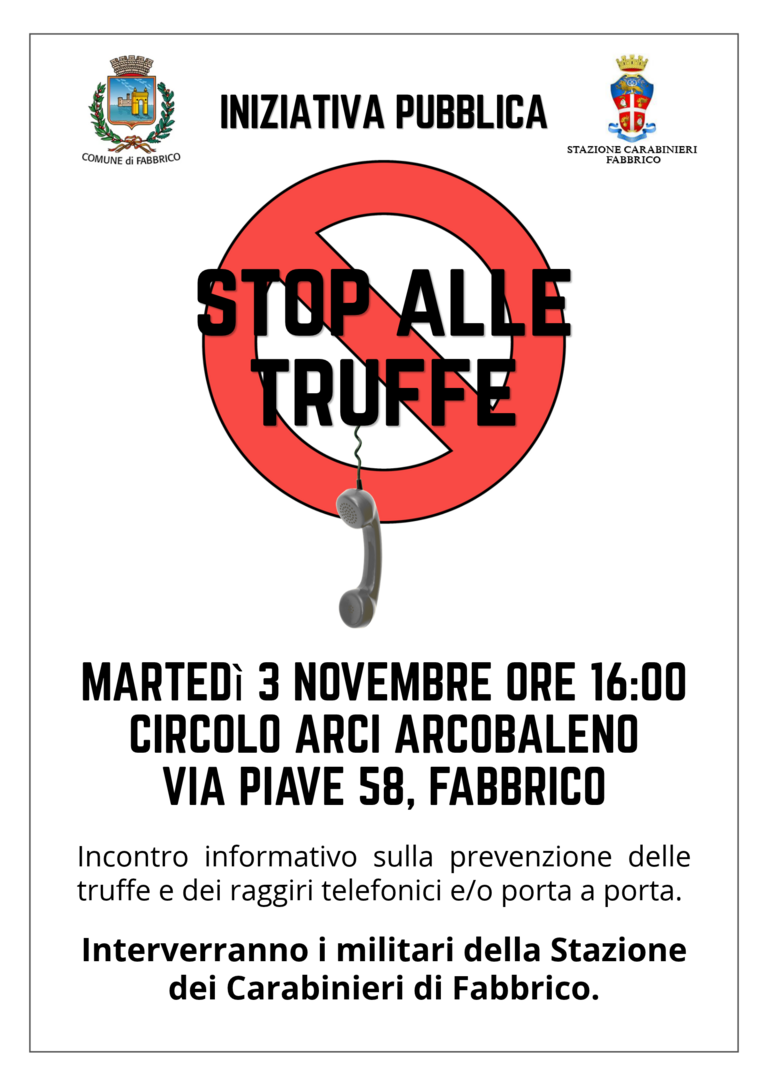 stop alle truffe<br/><em><small>Licenza di distribuzione: Effetto virale</small></em>