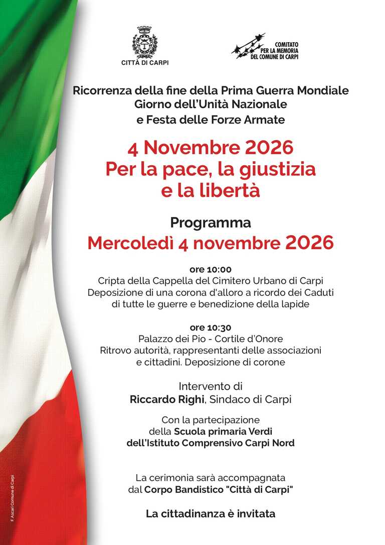 4 novembre<br/><em><small>Licenza di distribuzione: condivisione allo stesso modo - copyleft non compatibile</small></em>