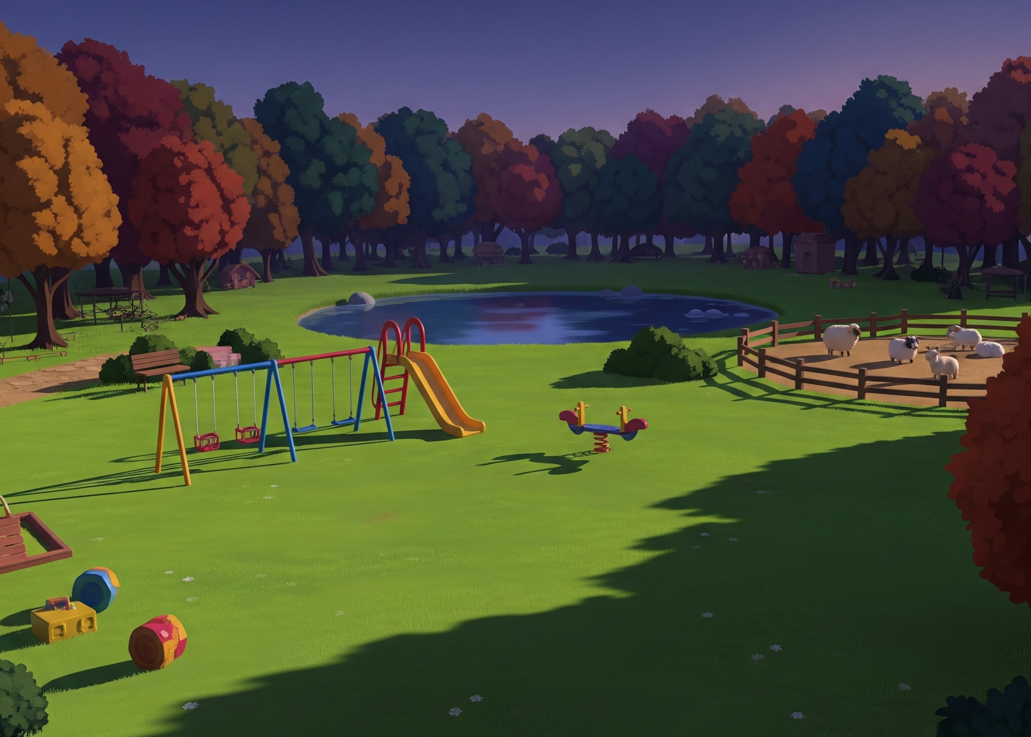 Al parco di sera!