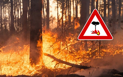 Incendi boschivi: allerta GIALLA in Emilia-Romagna
