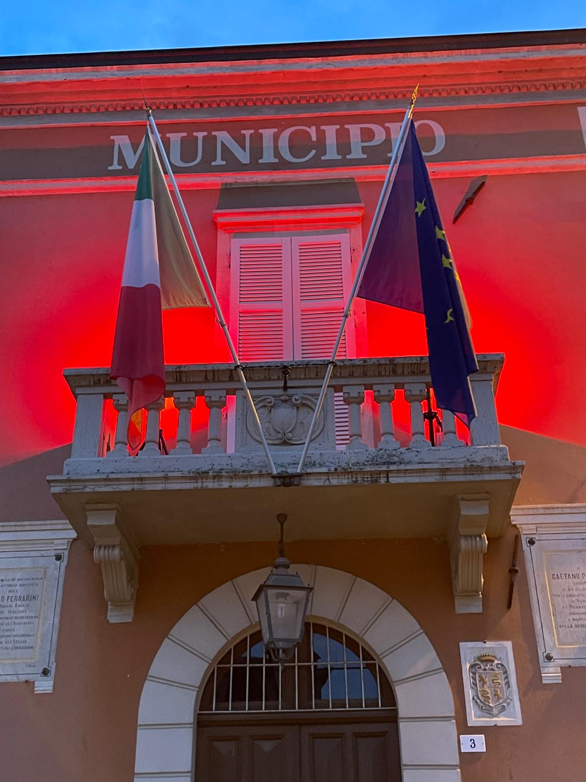 Giornata Mondiale del Cuore: Montechiarugolo si illumina di rosso