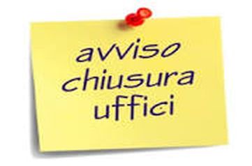 U.R.P. chiuso sabato 15 agosto 2026