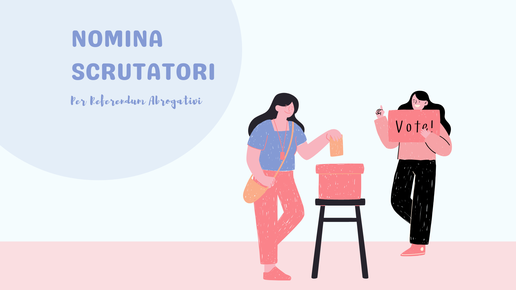 Referendum 8 e 9 giugno 2025. Convocazione Commissione Elettorale Comunale per la nomina degli scrutatori.