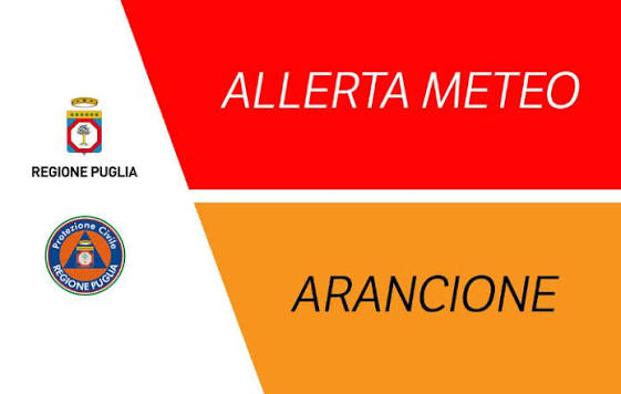 ALLERTA METEO ARANCIONE DALLE ORE 00:00 DEL 10 OTTOBRE 2026 PER LE SUCCESSIVE 24 ORE