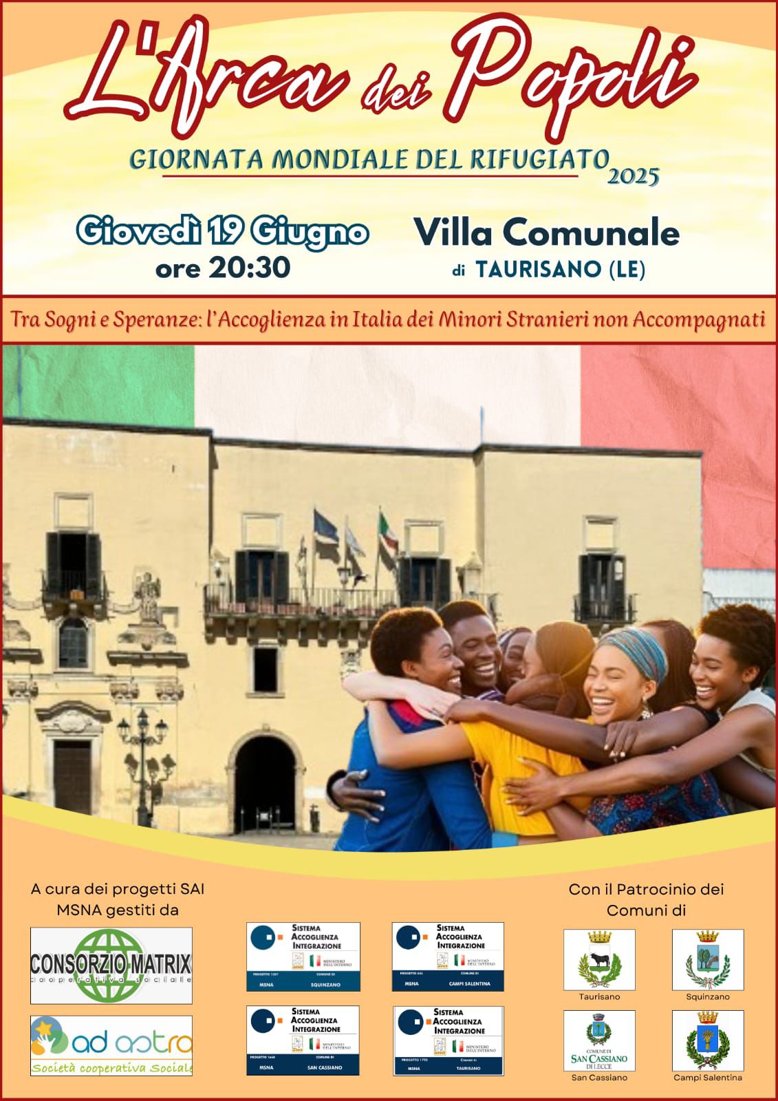 GIORNATA MONDIALE DEL RIFUGIATO L'ARCA DEI POPOLI