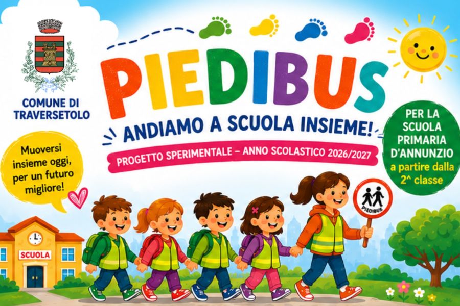 Nuovo servizio sperimentale Piedibus
