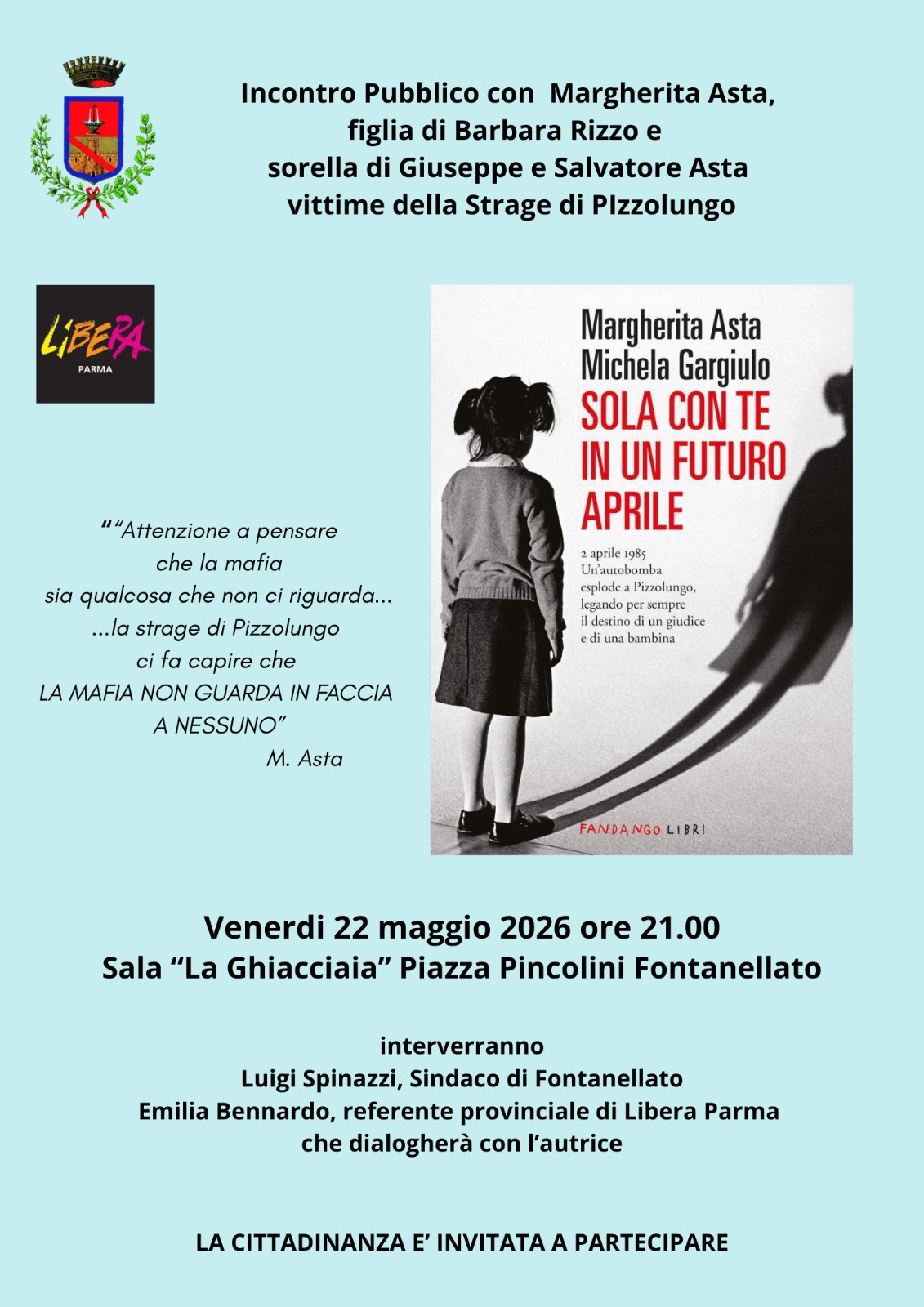 Sola con te in un futuro aprile - presentazione libro