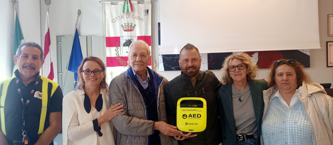 Da Team Enjoy un defibrillatore per il circolo Cibeno Pile