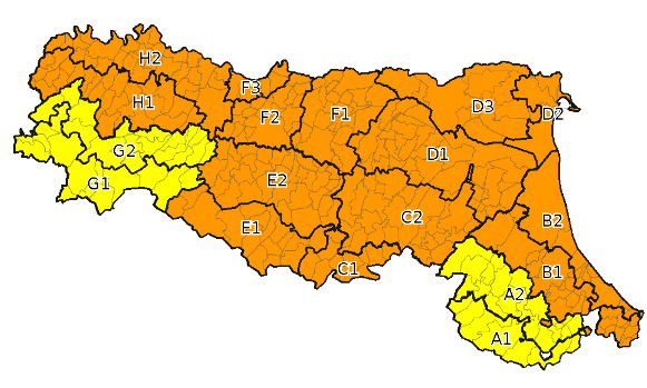 Allerta Meteo per il pomeriggio di Mercoledì 15 Luglio